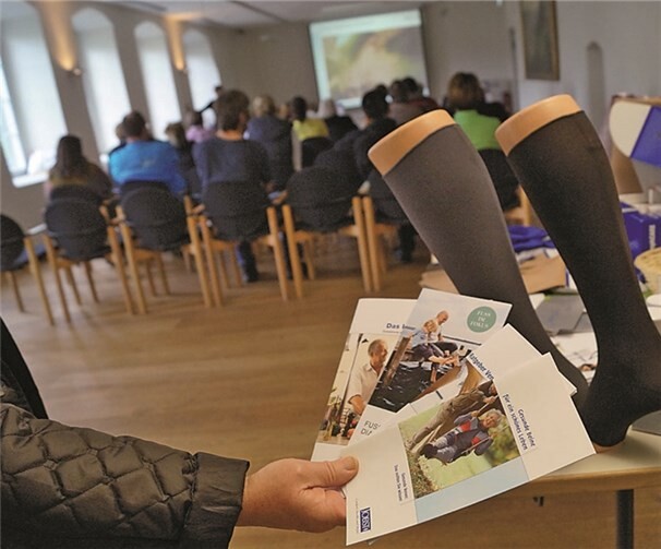 Das Expertengespräch sowie die Auswahl der Broschüren fanden reges Interesse.