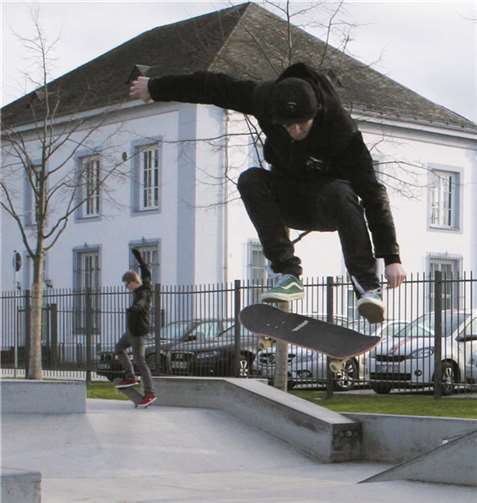 Das Fahren mit dem Skateboard wird immer beliebter.privat