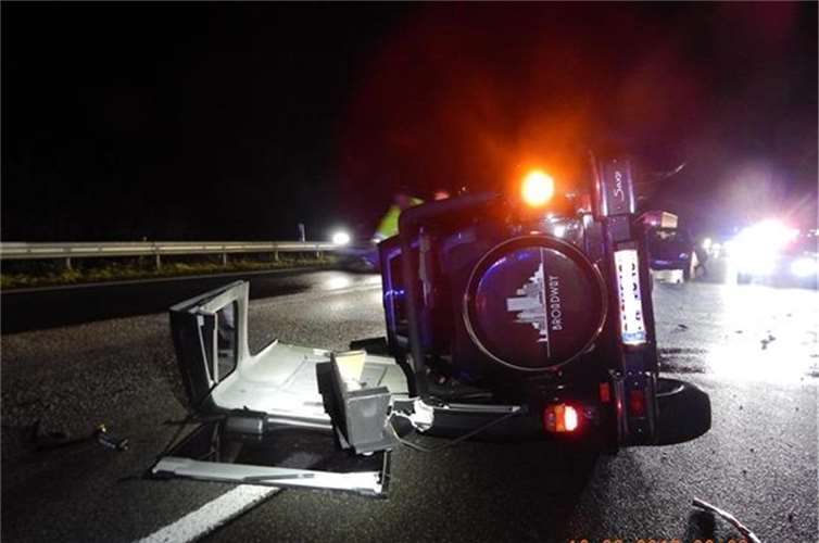 Das Fahrzeug des Unfallverursachers.