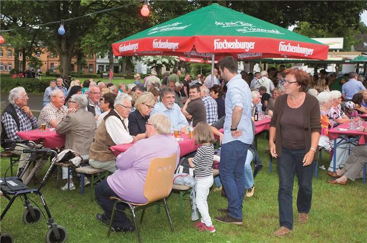 Das Fest war gut besucht.