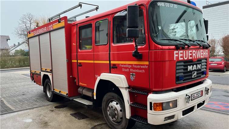 Das Feuerwehrfahrzeug, dass am Sonntag in die Ukraine überführt wurde.