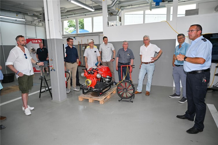 Das Feuerwehrgerätehaus konnte beim Tag der offenen Tür besichtigt werden