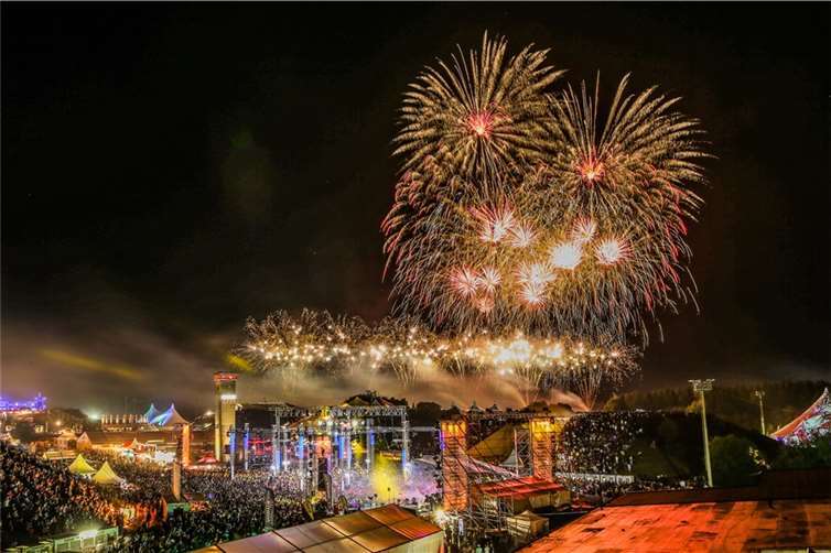 Das Feuerwerk war fulminant.