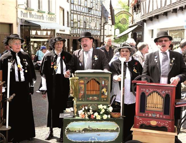 Das Flair der malerischen Linzer Altstadt und die Faszination um die Drehorgspieler ergänzen sich optimal.Creative Picture-Lamberz/Tourist-Information