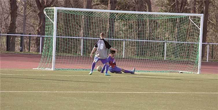 Das Foto zeigt den Siegtreffer von Lucas Ribeiro. privat