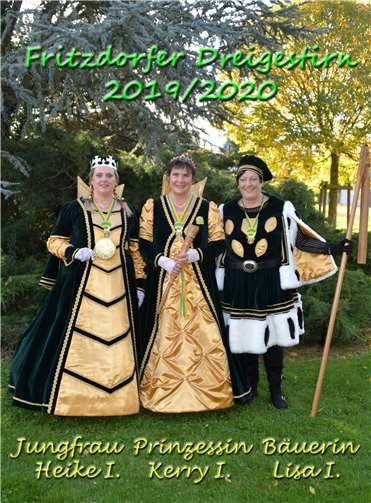 Das Fritzdorfer Dreigestirn der Session 2019/2020.Foto: privat