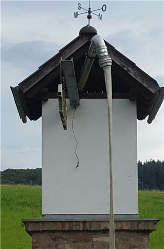 Das Füllrohr wurde aus der Führungsschiene verschoben. privat