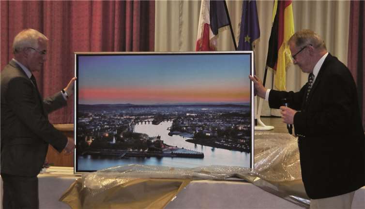 Das Gastgeschenk für die französischen Freunde.