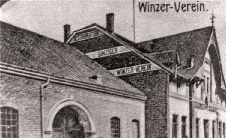 Das Gebäude des ehemaligen Sinziger Winzervereins zeugt von der Bedeutung, die der Weinbau in Sinzig einst hatte.Foto-Flück