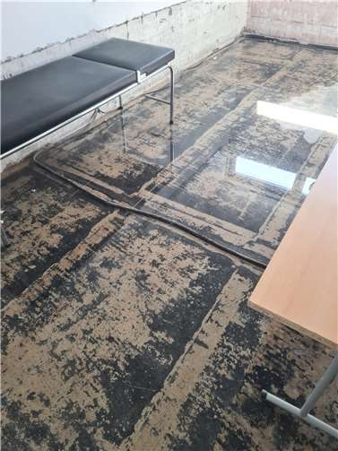 Das Gebäude war noch ein Rohbau.  Foto: privat