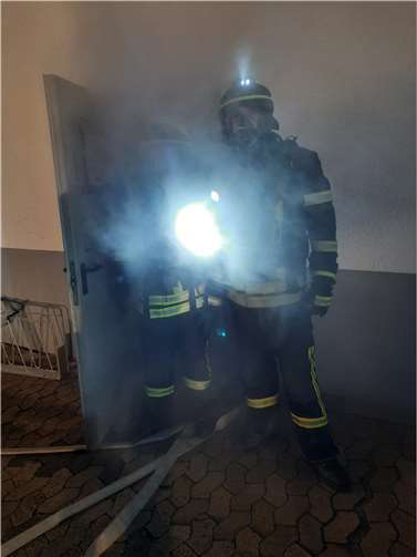 Das Gebäude war stark verraucht.