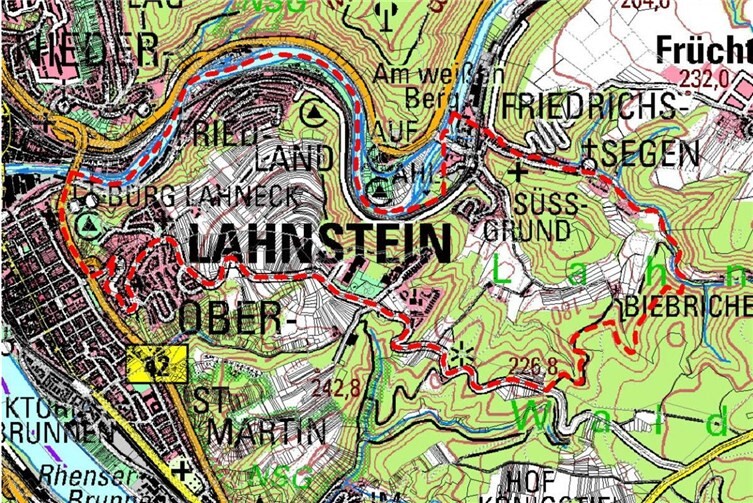 Das Gebiet Spießborn I.Quelle: Stadt Lahnstein