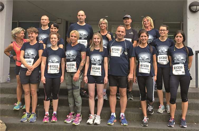 Das Gemeinschaftserlebnis und die Freude an der Bewegung standen für das Team des Verbundkrankenhauses Linz-Remagen beim Start in Koblenz im Vordergrund. privat