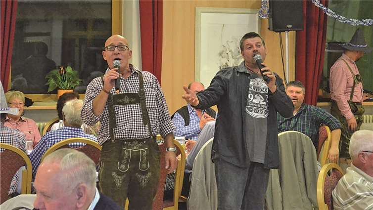 Das Gesangsduo Ralf Mohr und Herbert Bauer.