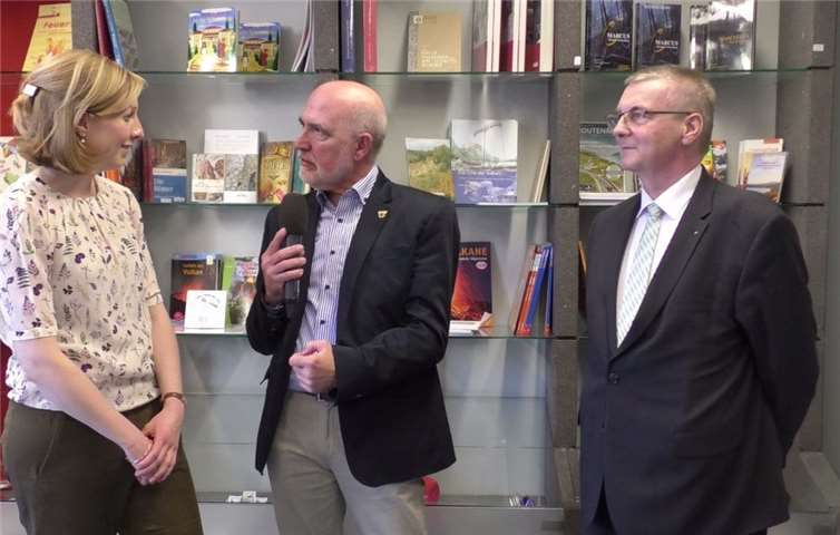 Das Gespräch im Informationszentrum des Vulkanparks wurde aufgezeichnet und ist im Programm des offenen Kanal Andernach zu sehen. Otto