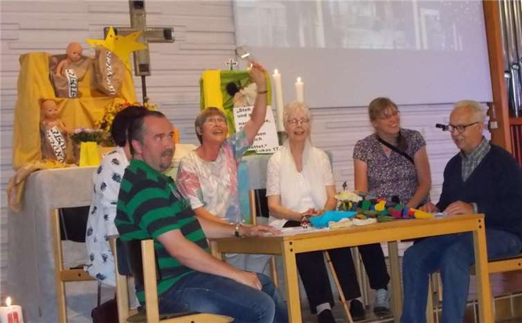 Das GoIn-Laientheater zeigte ein spontanes themenbezogenes Schauspiel. privat