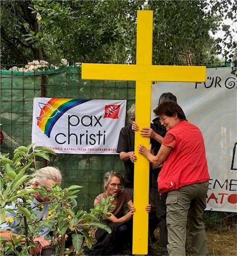 Das Gorlebener Kreuz auf der Friedenswiese bei Büchel. Quelle: Pastoraler Raum Cochem-Zell