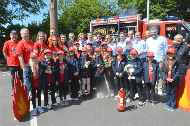 Das Gründungsfest der Bambini-Feuerwehr in Görgeshausen feierten zahlreiche Gäste. 