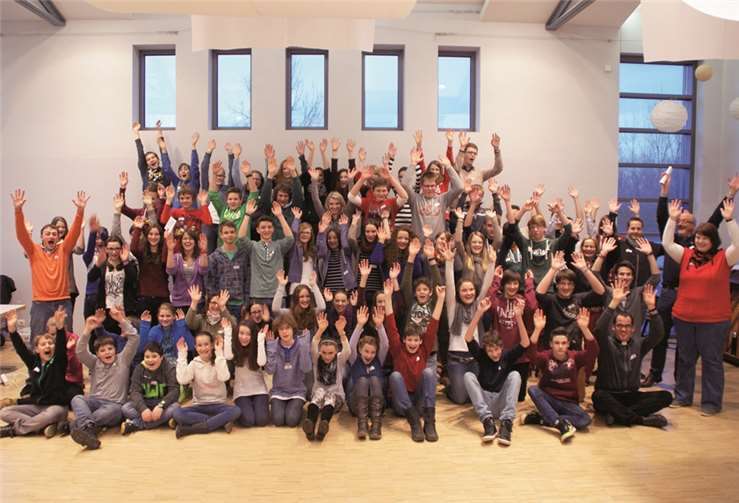 Das Gruppenfoto beim ersten Treffen der Rom-Fahrer. privat