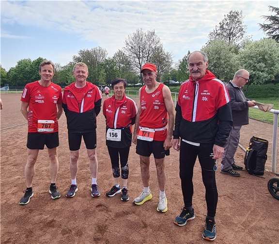 Das HSC-Lauf-Team in Mendig. Fotos: privat