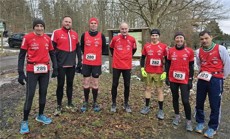 Das HSC-Team beim Crosslauf in Mehren. Fotos: HSC