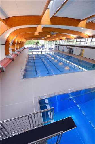 Das Hallenbad.