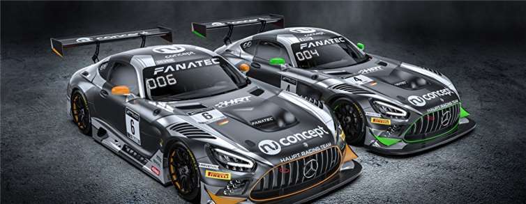 Das Haupt Racing Team startet mit zwei Mercedes-AMG GT3 im Endurance Cup der GT World Challenge Europe. Foto: Haupt Racing Team