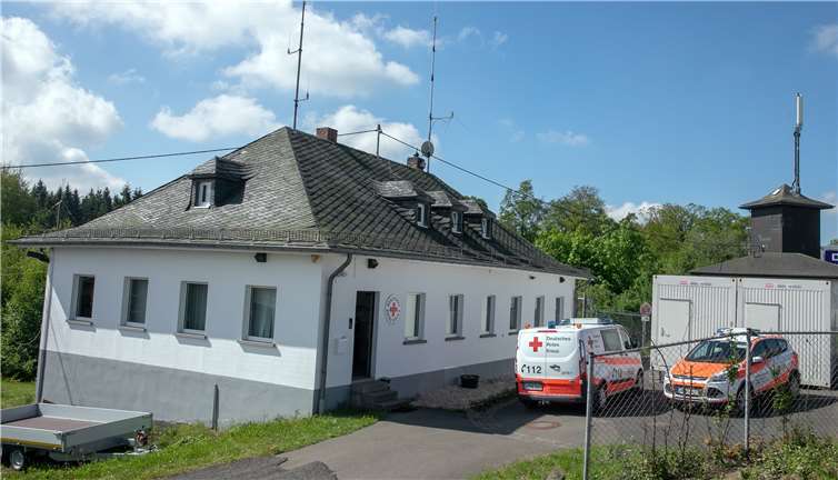 Das „Haus C“ am Nürburgring, in dem bislang die Polizei ihren Sitz hatte, dient jetzt als interne Bedarfs-Leitstelle des DRK.