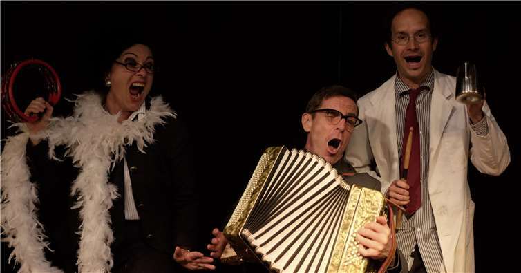 Das Heimatvarieté Saalü mit seinen drei Stadt-Inspektoren.Stephan Morgenstern