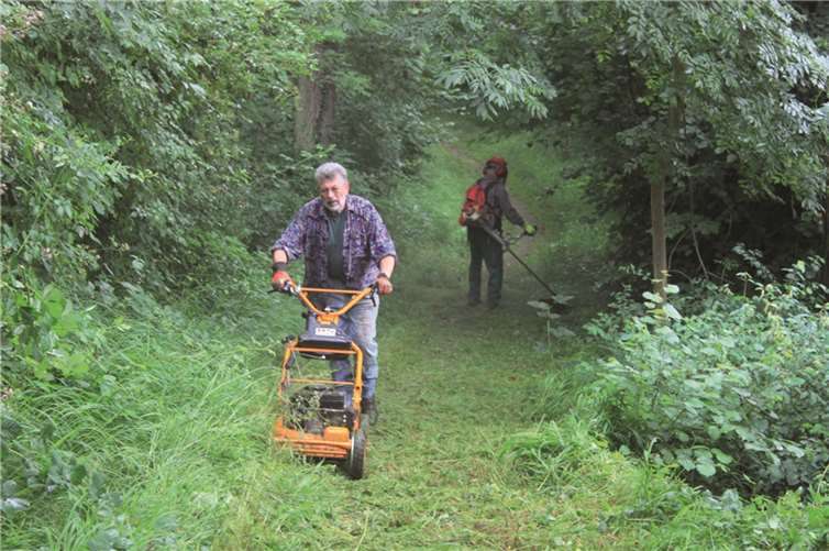 Das Helferteam in Aktion. privat