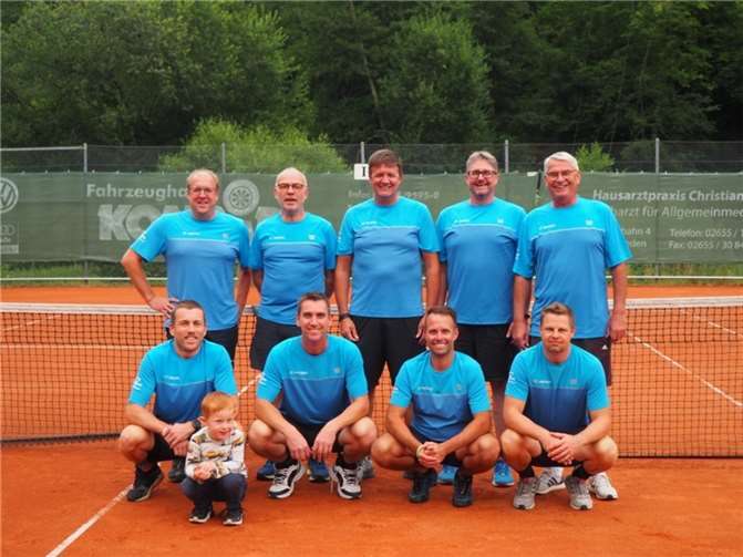 Das Herren-Team des TC Rieden.  Foto: privat