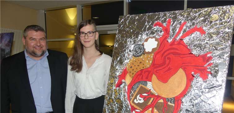 Das Herz von Tashina Schneising schlägt auch künstlerisch für Kekse, wie Peter Gries erfreut feststellen konnte.