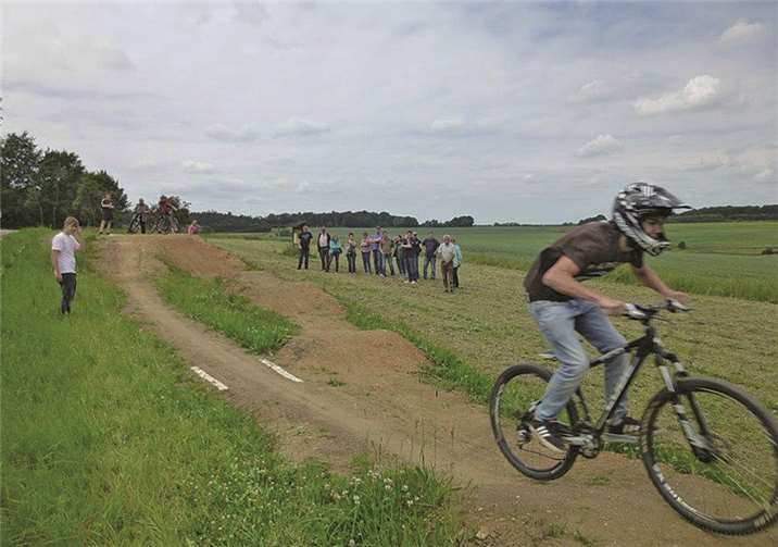 Das Highlight war unter anderem das Absolvieren des Dirt-Park Parcours.