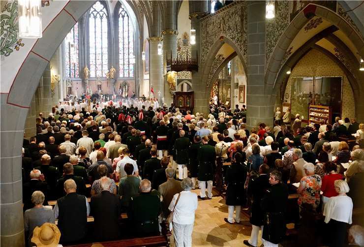 Das Hochamt wurde in der St. Laurentiuskirche gefeiert. Fotos: KG
