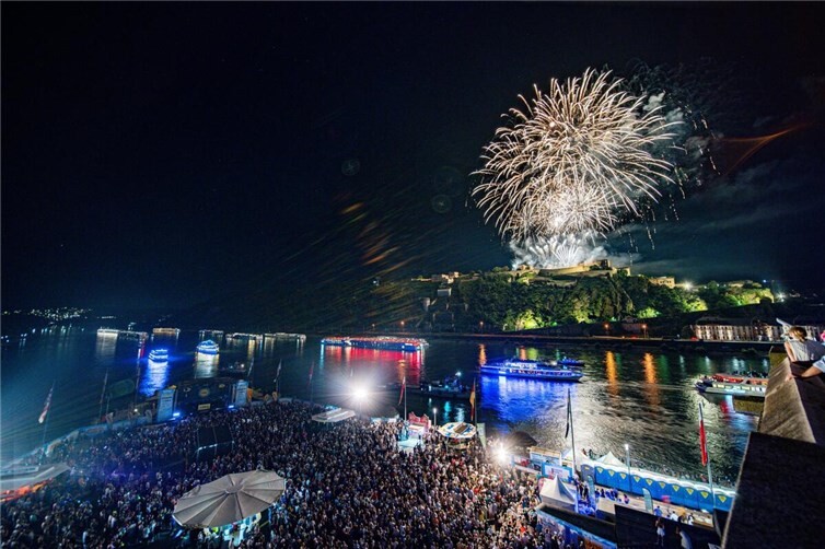 Das Höhenfeuerwerk zu Rhein in Flammen in Koblenz wird am Samstagabend bei der diesjährigen Auflage wie geplant stattfinden.
