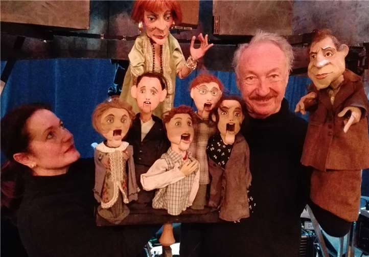 Das Hohenloher Figurentheater zeigte mit „Der Besuch der alten Dame“ eine Adaption der berühmten Tragikomödie von Friedrich Dürrenmatt. Foto: privat