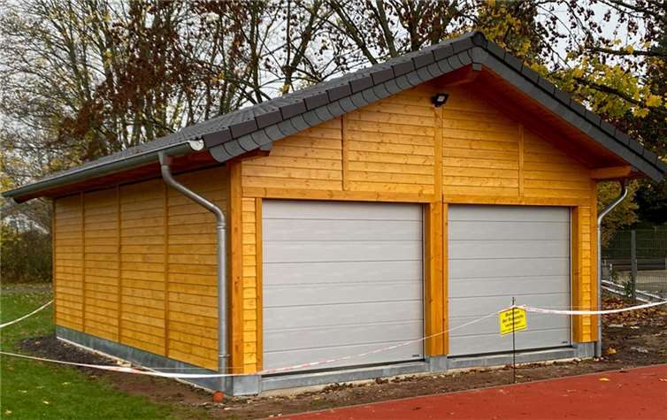 Das Holzhaus ist fast fertig. Quelle: VfL Waldbreitbach