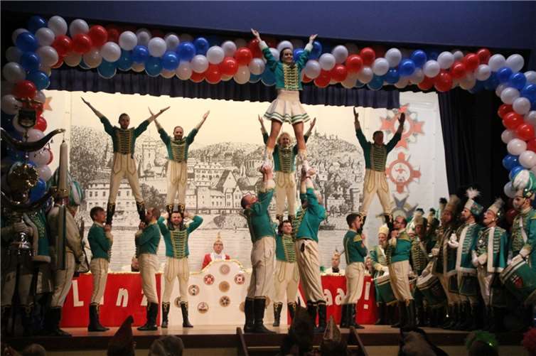 Das Husarencorps Grün-Weiss Linz bot eine spektakuläre Show.  Fotos: Große Linzer KG