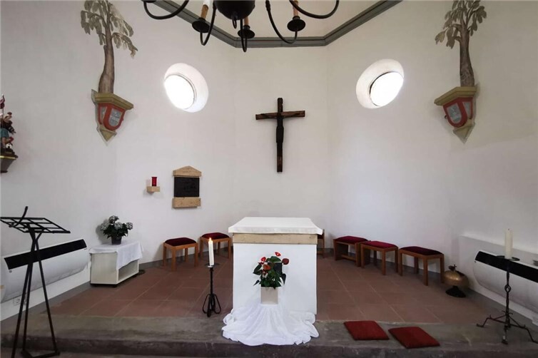 Das Innere der Kapelle. 