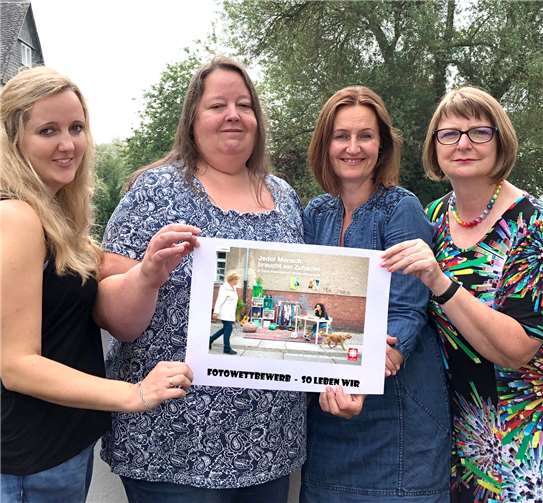 Das JMD-Team freut sich auf zahlreiche Einsendungen: Franziska Marin (v. l.), Ruth Fischer, Ania Sikkes und Sonja Lauterbach. Caritas