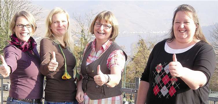 Das JMD-Team (v. l.) Eva Pestemer, Natascha Stieber-Koch, Sonja Lauterbach und Ruth Fischer. privat