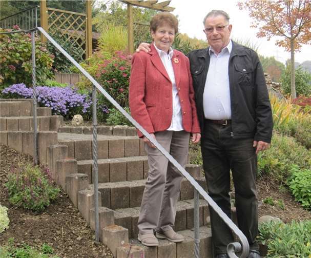 Das Jubelpaar freute sich besonders über die vielen Gratulanten.privat