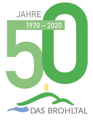 Das Jubiläumslogo der Verbandsgemeinde. Quelle: Verbandsgemeinde Brohltal