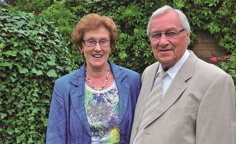Das Jubiläumspaar Margarete und Matthias Brücker -RÜ-