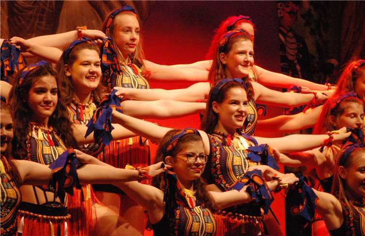 Das Jugendballett zeigte beim Saalkarneval sein Können.