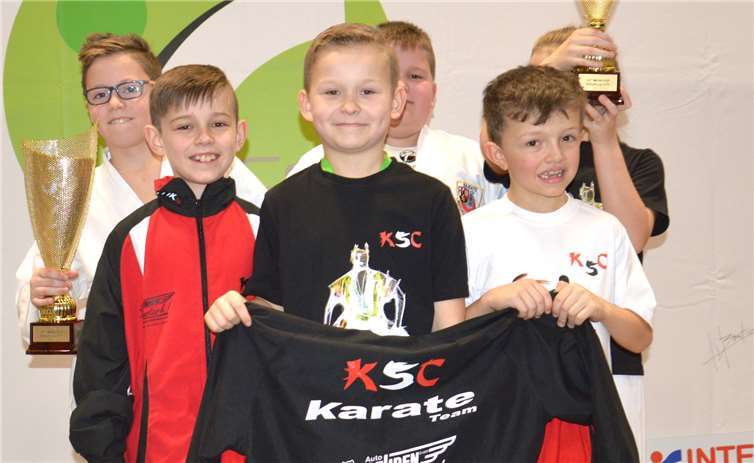 Das KSC Karate Team sicherte sich vier Goldmedaillen. privat