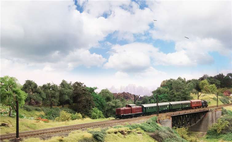 Das Kallental naturgetreu dargestellt.