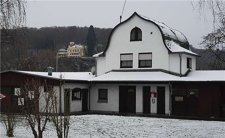 Das Kanu-Heim im Schnee vor Weihnachten 2018. privat