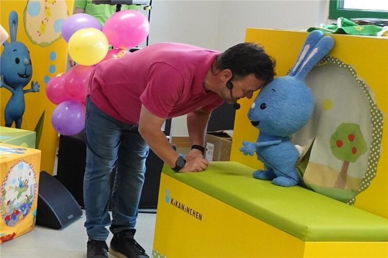 Das Kikaninchen verbrachte einen Tag in der städtischen Kita.