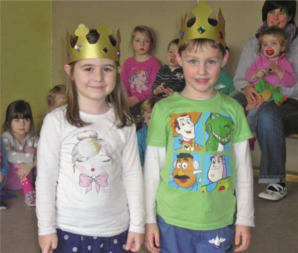 Das Kindergarten Prinzenpaar der Kita St. Genovefa.